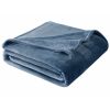 Luxury Velvet Plush Blanket, Blue, Full/Queen