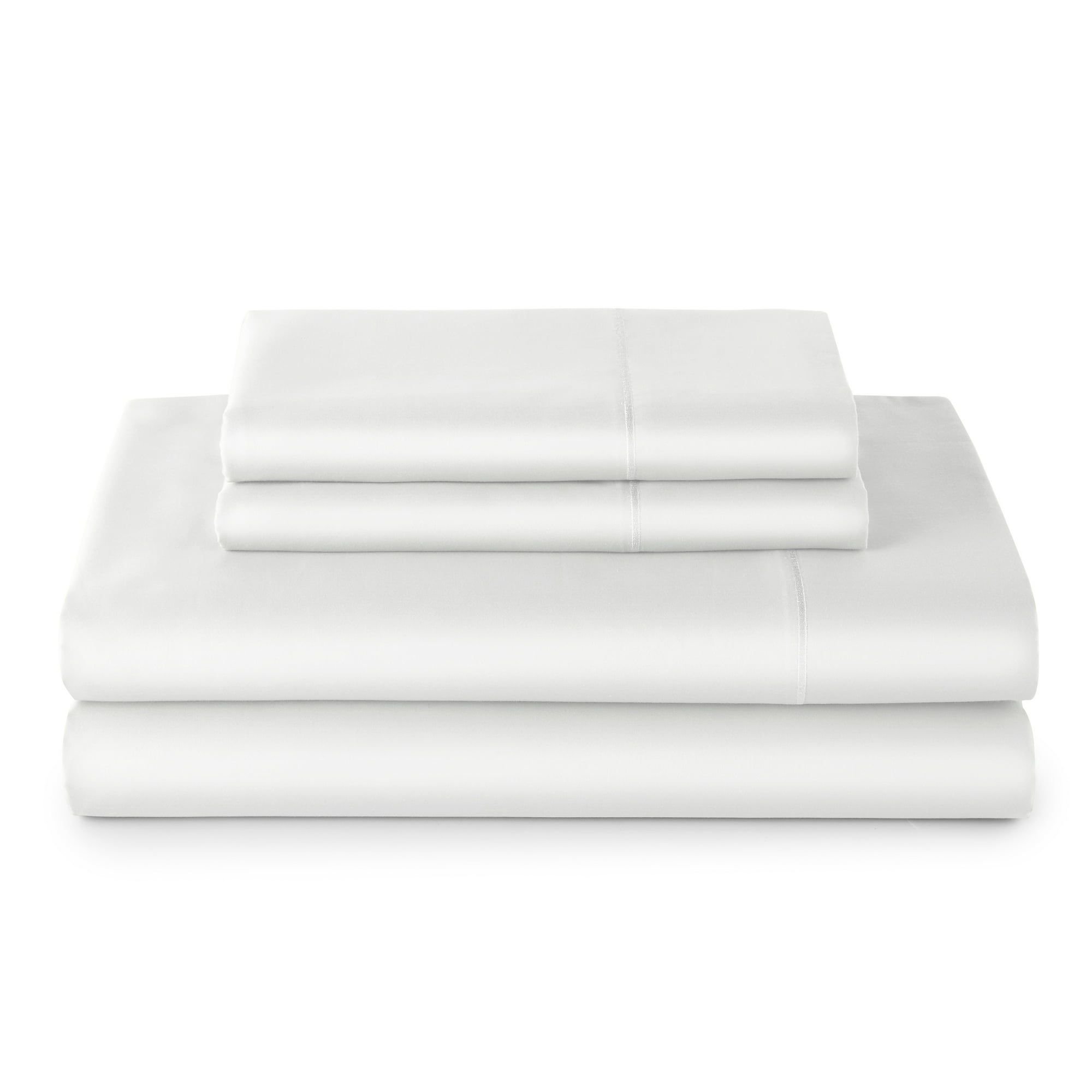 4-Piece 100% Cotton 400 Thread Count Otaki Floral Blue Cove Performance Sheet Set, Full