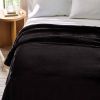 Luxury Velvet Plush Blanket, Black, Full/Queen, Adult/Teen