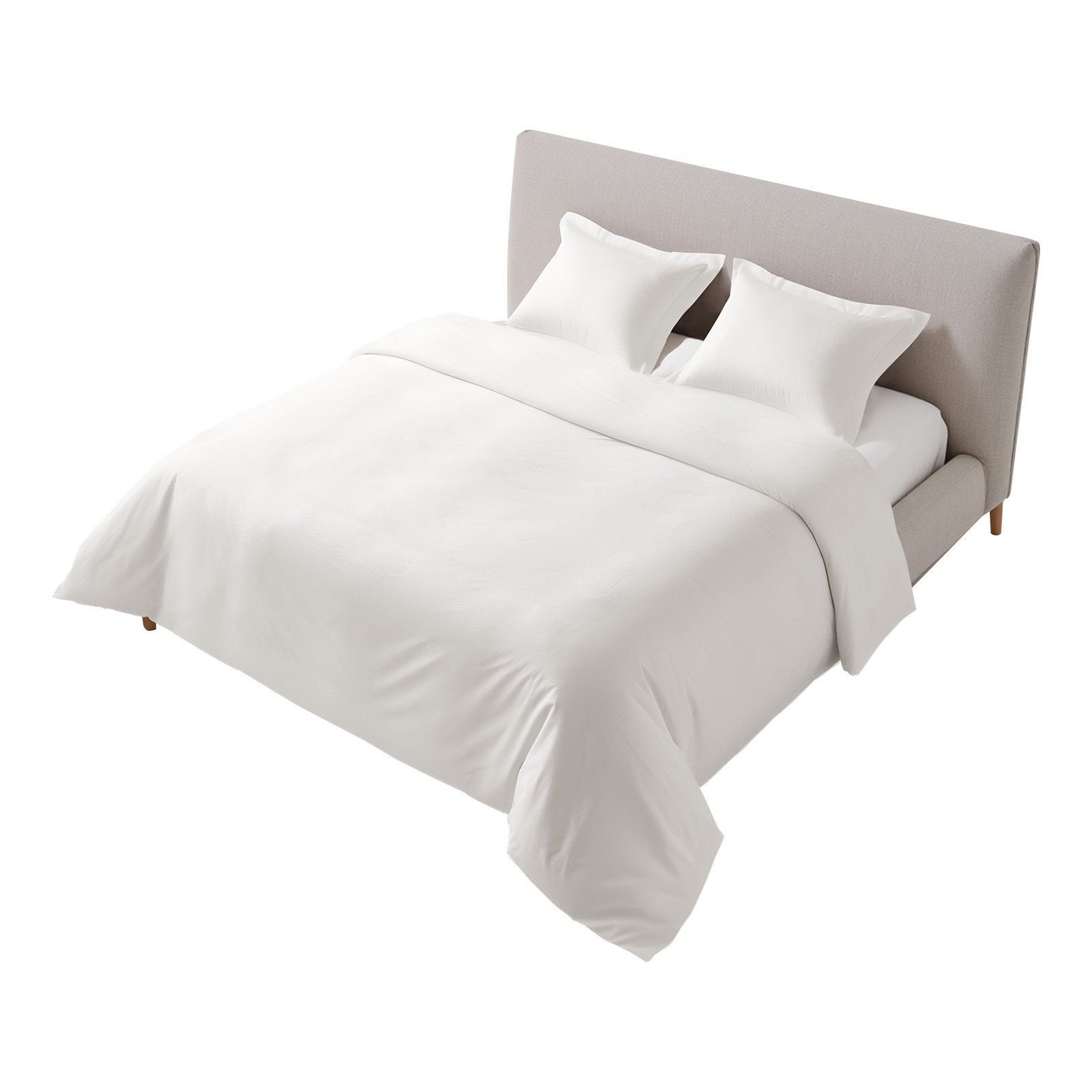 Queen Duvet Cover Set, 100% Cotton, 3 Pieces Bedding Set Queen Size with 1 Duvet Cover 90 x 90 in and 2 Pillow Shams 20 x 26 in, Soft Breathable