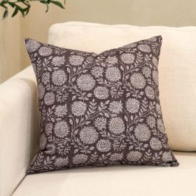 Amor Virisso Floral Pillow Covers 18x18 Throw Pillow Covers Vintage Block Print Pillow Cover Neutral Couch Pillows for Living Room Farmhouse Deco