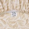300 Thread Count Cotton Percale 3-Piece Vierra Vine Beige Bed Sheet Set, Twin