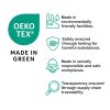 4-Piece 100% Cotton 400 Thread Count Otaki Floral Blue Cove Performance Sheet Set, Full