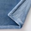 Luxury Velvet Plush Blanket, Blue, Full/Queen