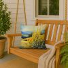 Kentucky Goldenrod in Watercolor Throw Pillow Machine Washable, Indoor Outdoor Decorative Pillow for Couch, Bed or Patio, 18Hx18W