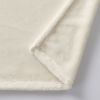 Luxury Velvet Plush Blanket, Ivory, King
