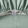 Cool Crisp 4-Piece 300 Thread Count Green River Cotton Percale Sheet Set, Queen