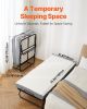 VEVOR Rollaway Bed, 31 in x 75 in Folding Bed with 4 in Mattress, Twin Size Foldable Bed with Sturdy Metal Frame & Memory Foam Mattress