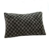 SOGA 30cm Urban Light Luxury Dark Green Checkered Lumbar Throw Pillow â€“ Soft Decorative Cushion for Sofa, Bed, Couch, or Living Room