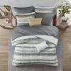 8 Piece Printed Seersucker Comforter and Quilt Set Collection