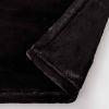 Luxury Velvet Plush Blanket, Black, Full/Queen, Adult/Teen
