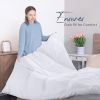 Utopia Bedding Comforters Twin Size, All Season Duvet Insert, Down Alternative Box Stitched Bed Comforter with Corner Tabs, Machine Washable (White)