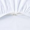 Cool Crisp 4-Piece 300 Thread Count Arctic White Cotton Percale Sheet Set, Queen