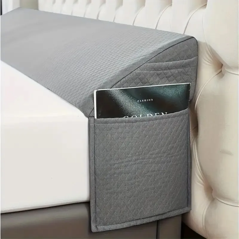 Air Layer Fabric Gap Pillow Diamond-shaped Pocket137x24.5x15cm (Option: Gray)