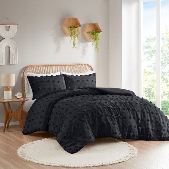 Clip Jacquard Comforter Set(King/Cal King) (Color: as Pic)