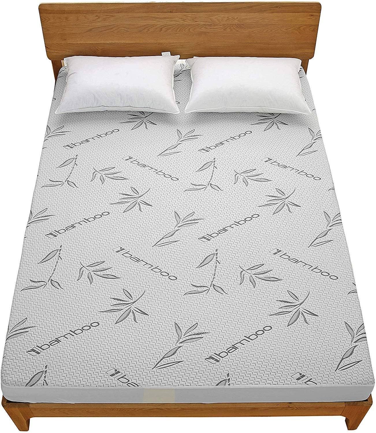 Bamboo Waterproof Mattress Protector (size: Queen)
