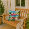 Hawaii Hawaiian Hibiscus in Watercolor Throw Pillow Machine Washable, Indoor Outdoor Decorative Pillow for Couch, Bed or Patio, 18Hx18W