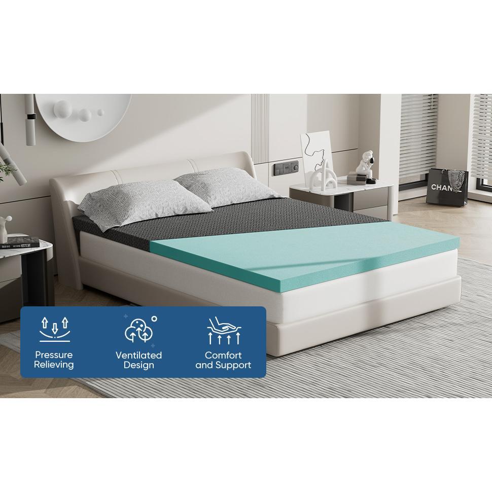 Medium-hard Memory Foam Mattress, Relieves Pressure And Is A Good Helper For Deep Sleep (Option: QUEEN)